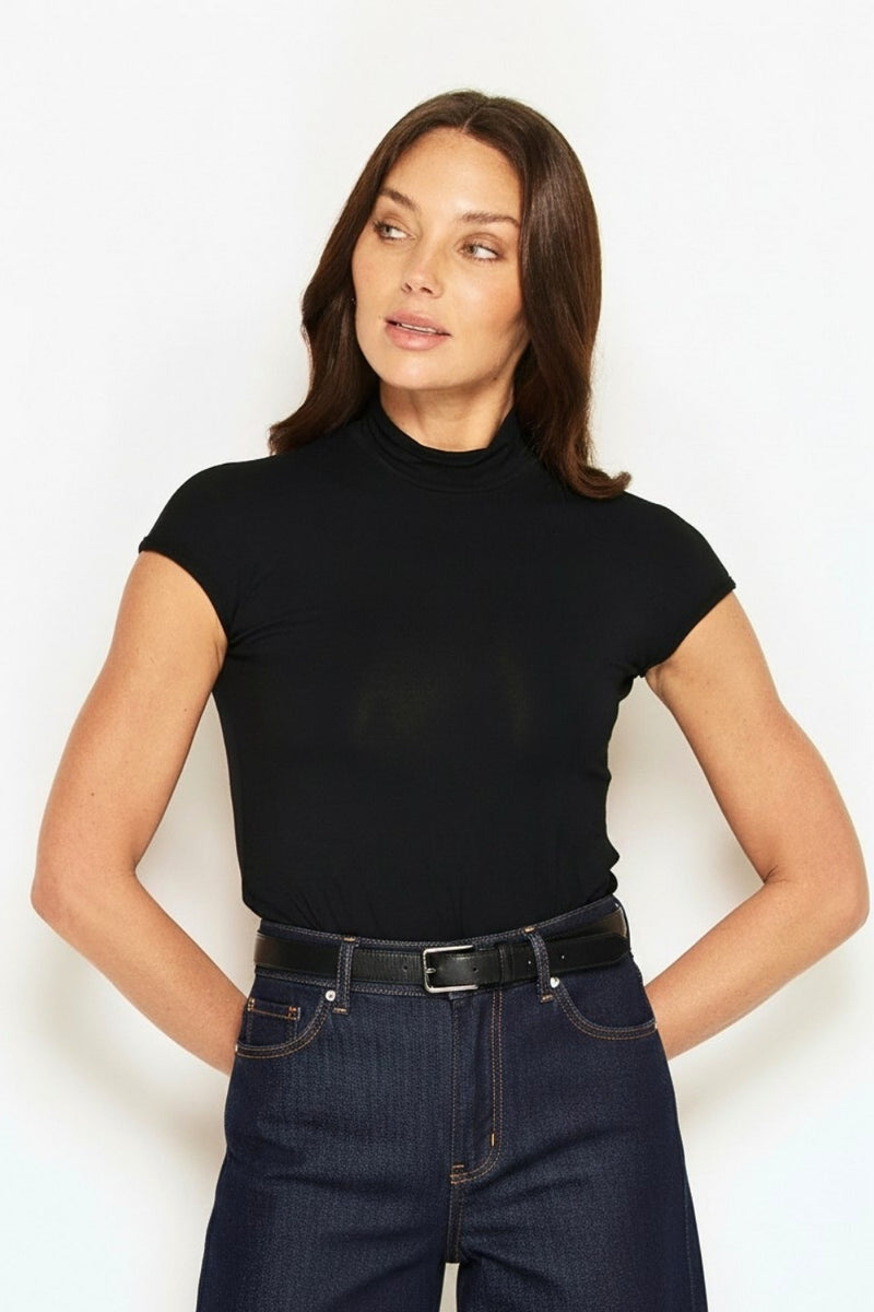 トップス BLACKBIRD / turtle neck cutsewn Short Sleeve Turtle Neck Top | wYse