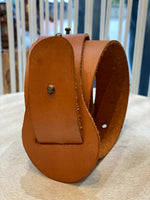 STELLA - DYE CUT BELT - TAN