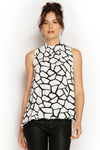 MITZI TOP - BLK/WHT