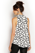 MITZI TOP - BLK/WHT