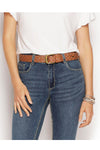 STELLA STUDDED BELT - TAN