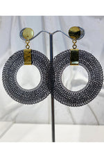 ARYA EARRINGS - GUNMETAL