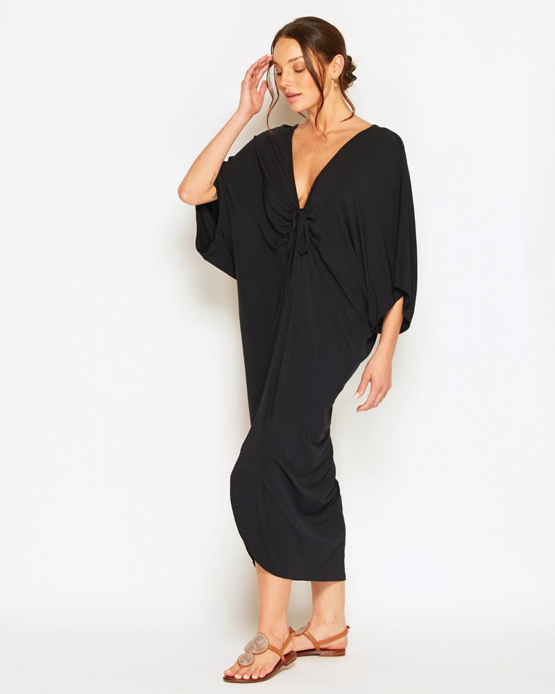 Light and free maxi dress made from certified natural Modal, designed for ease and movement.