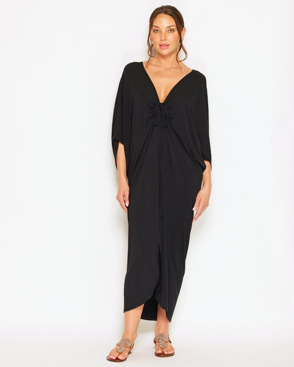 Light and free maxi dress made from certified natural Modal, designed for ease and movement.